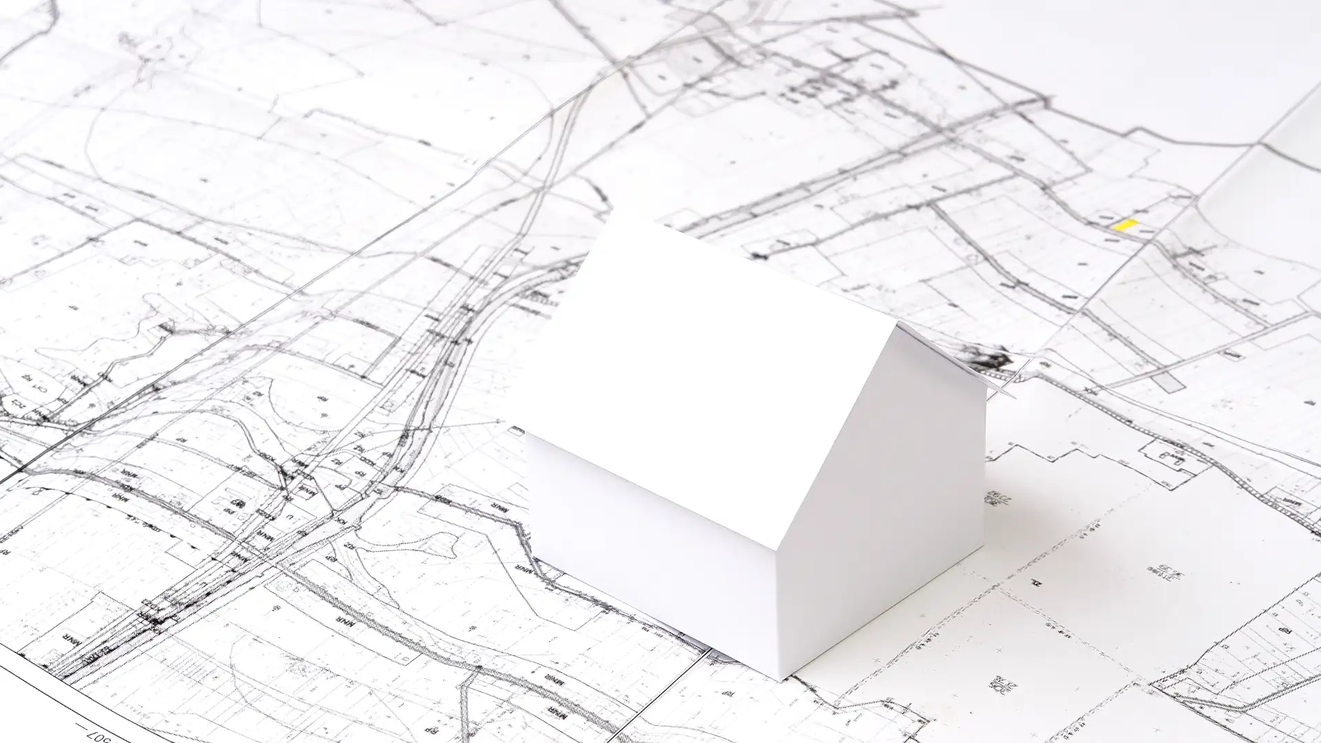 House model on survey plans - subdivision process